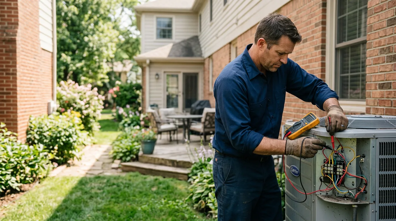 HVAC technician working near Spring Grove, PA